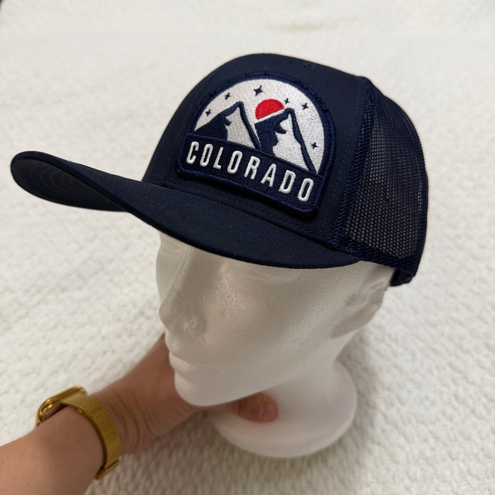 Richardson 112 Hat with Colorado Patch Navy Blue SnapBack Hat New - Picture 4 of 10
